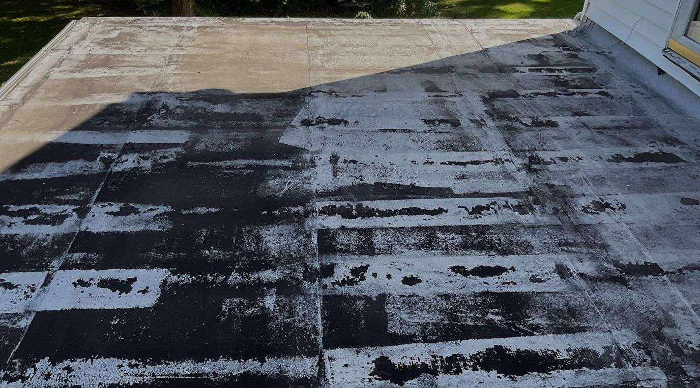Membrane Damage in flat roof surface